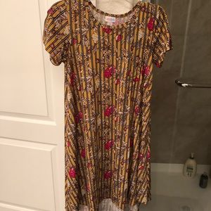 LuLaRoe XXS Rose Print Carly